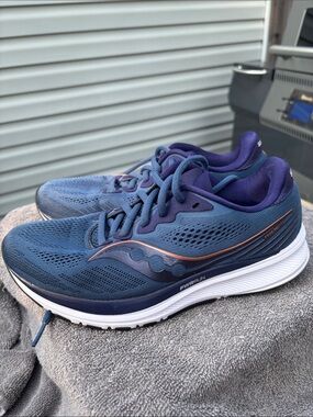 Saucony Blue and White PWR Womans Running Shoes